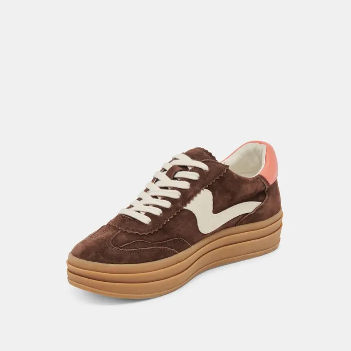 Sneakers Women Dolce Vita Notice X Sneakers Dk Brown Suede