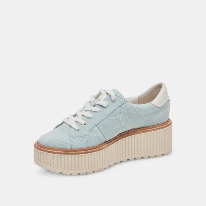 Sneakers Women Dolce Vita Tiger Sneakers Light Blue Denim