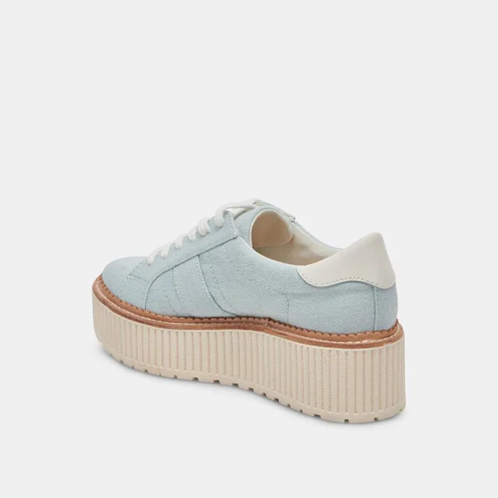 Sneakers Women Dolce Vita Tiger Sneakers Light Blue Denim