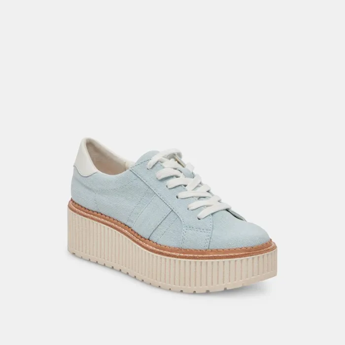Sneakers Women Dolce Vita Tiger Sneakers Light Blue Denim