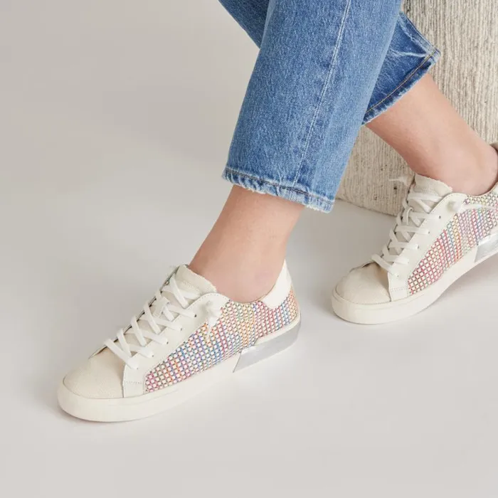Sneakers Women Dolce Vita Zina Pride Sneakers White Multi Raffia