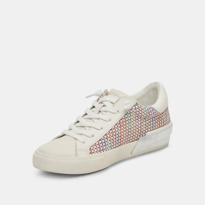 Sneakers Women Dolce Vita Zina Pride Sneakers White Multi Raffia