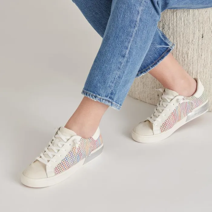 Sneakers Women Dolce Vita Zina Pride Sneakers White Multi Raffia