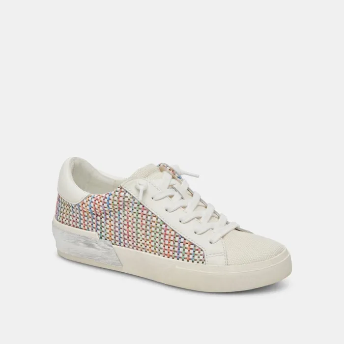 Sneakers Women Dolce Vita Zina Pride Sneakers White Multi Raffia