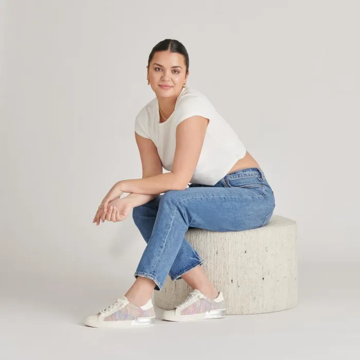 Sneakers Women Dolce Vita Zina Pride Sneakers White Multi Raffia