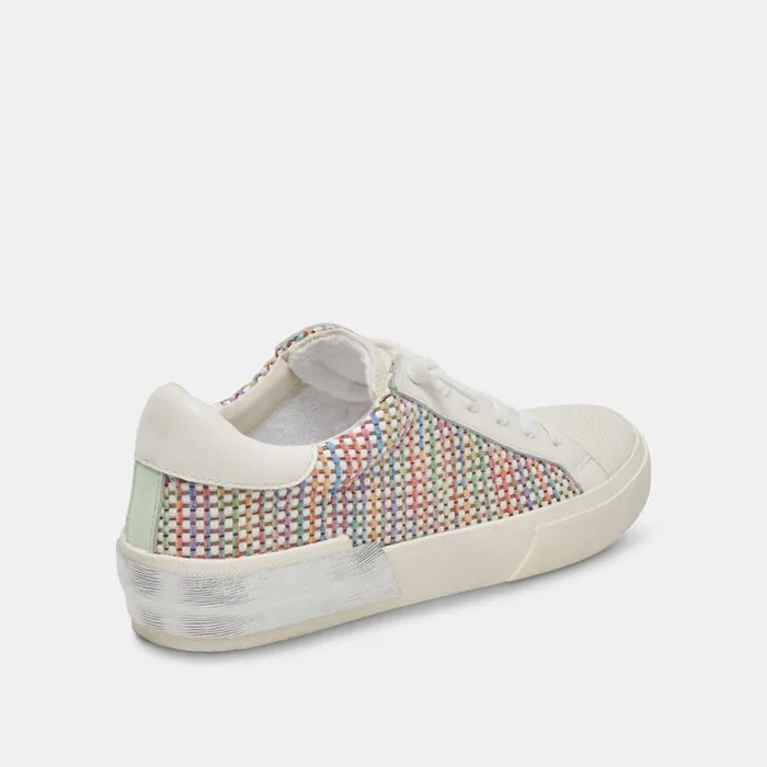 Sneakers Women Dolce Vita Zina Pride Sneakers White Multi Raffia