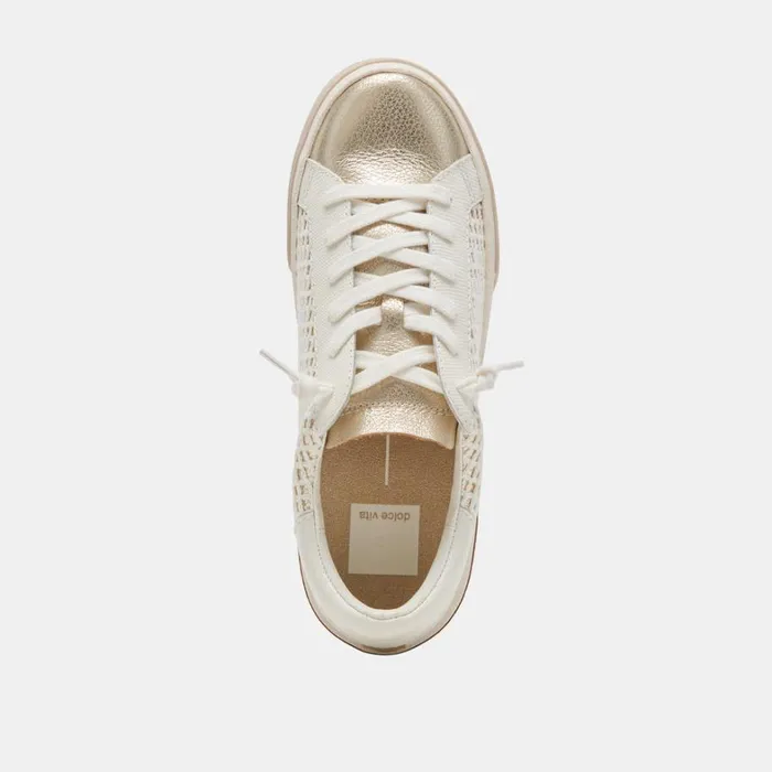 Sneakers Women Dolce Vita Zina Sneakers Bone Gold Woven