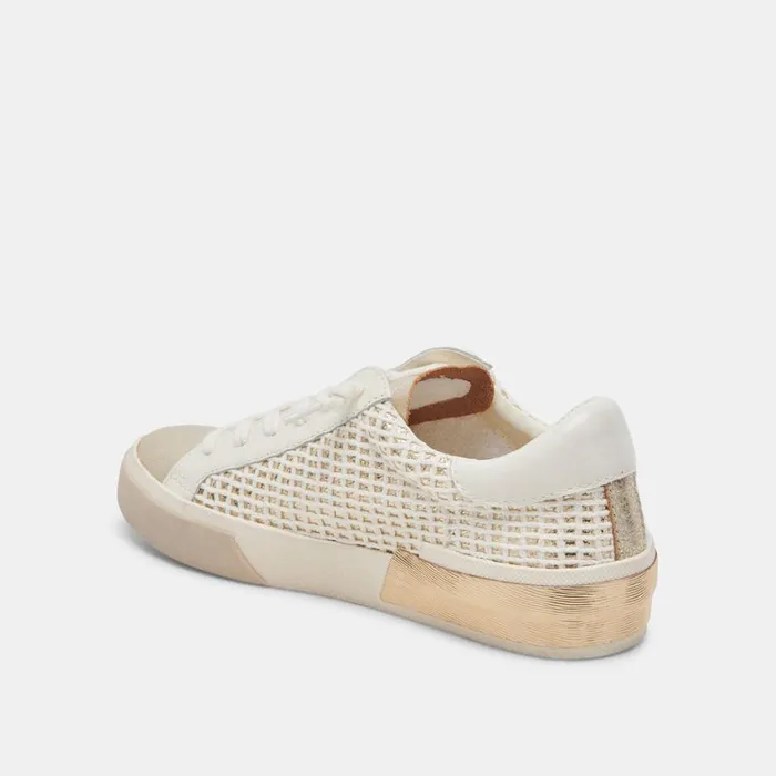 Sneakers Women Dolce Vita Zina Sneakers Bone Gold Woven