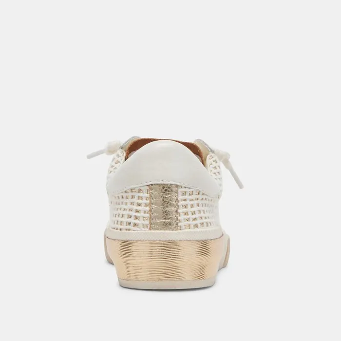 Sneakers Women Dolce Vita Zina Sneakers Bone Gold Woven