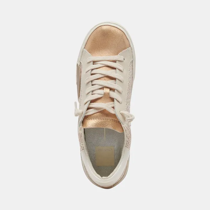 Sneakers Women Dolce Vita Zina Sneakers Sand Embossed Leather
