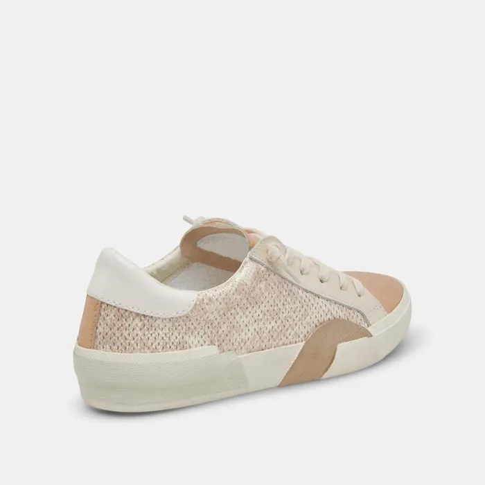 Sneakers Women Dolce Vita Zina Sneakers Sand Embossed Leather