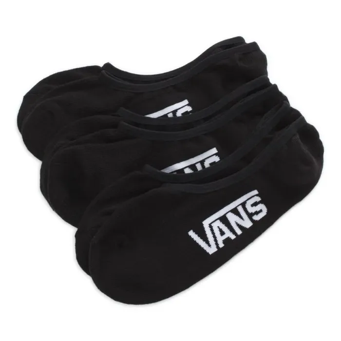 Socks Men Vans Classic Super No Show Socks 3 Pack BLACK