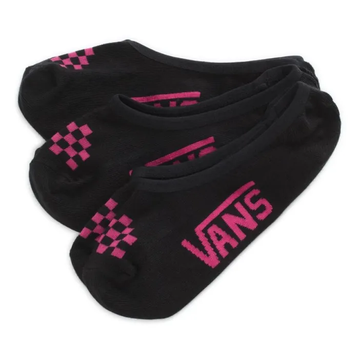 Socks Vans Women Canoodle Super No Show Socks 3 Pair Pack Black Pink