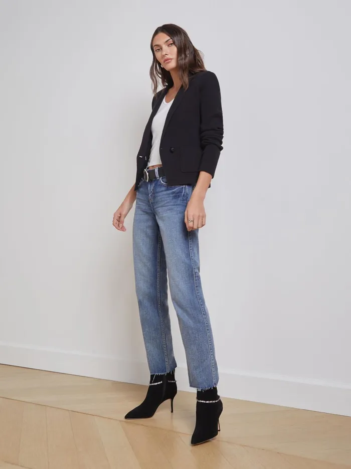 Sofia Knit Blazer Black Women L039Agence Knitwear Sofia Knit Blazer Black Women L039Agence Knitwear