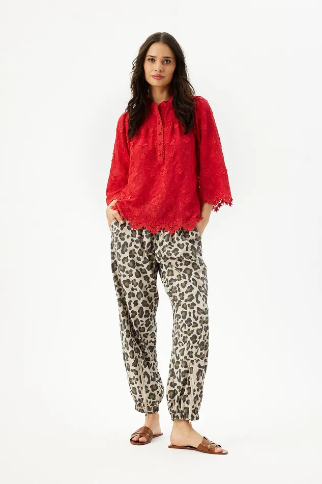SOLVEJ BLOUSE 16104 201 Red 201 Women IN FRONT BLOUSES SHIRTS