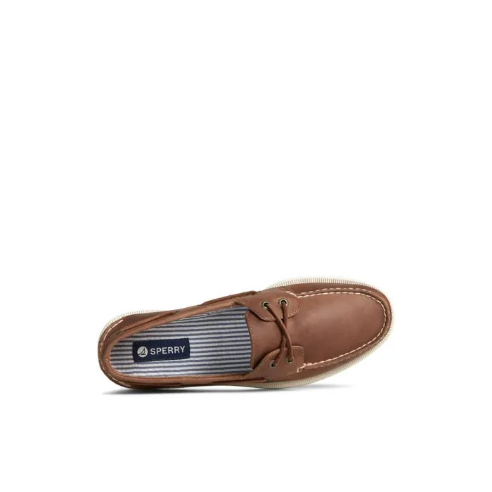 Sperry Boat Shoes Authentic Original Cross Lace Boat Shoe Medium Beige 8211 Men