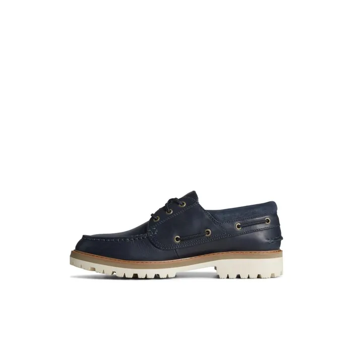 Sperry Boat Shoes Authentic Original Unlined Lug 3Eye Boat Shoe Navy 8211 Men