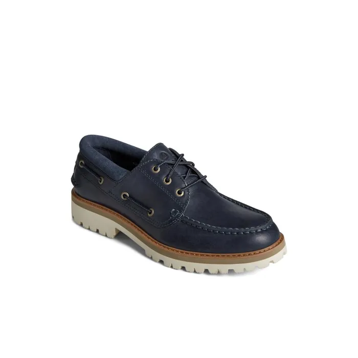 Sperry Boat Shoes Authentic Original Unlined Lug 3Eye Boat Shoe Navy 8211 Men