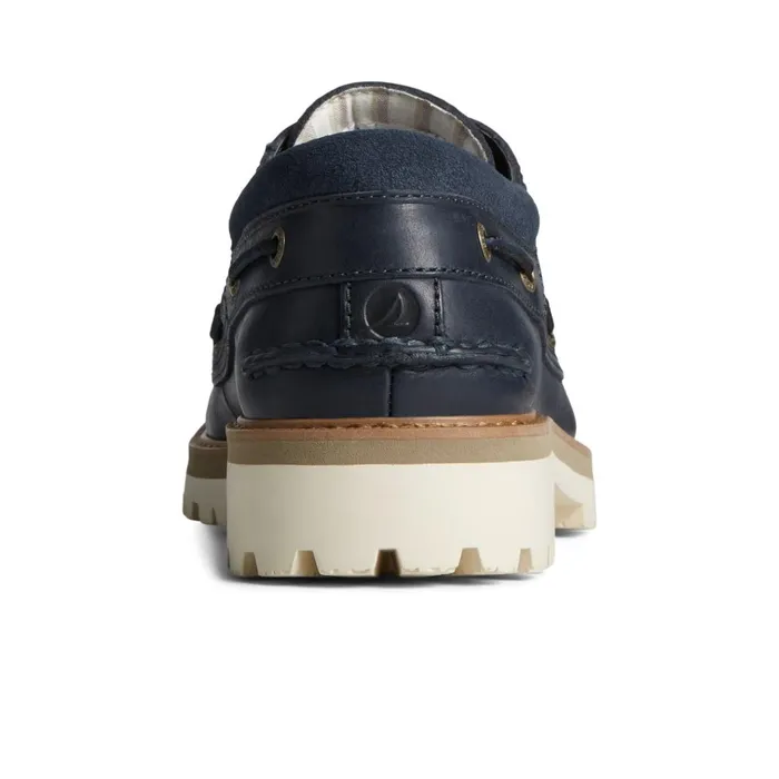 Sperry Boat Shoes Authentic Original Unlined Lug 3Eye Boat Shoe Navy 8211 Men