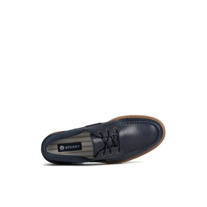Sperry Boat Shoes Authentic Original Unlined Lug 3Eye Boat Shoe Navy 8211 Men