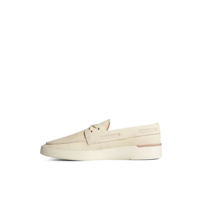 Sperry Boat Shoes Gold Cup Authentic Original PLUSHWAVE Cup Boat Shoe Bone 8211 Men