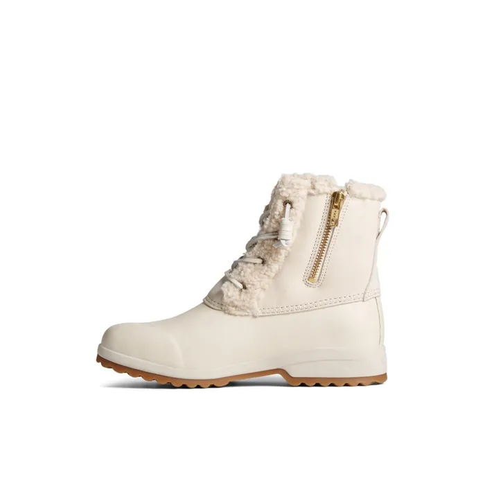 Sperry Boots Maritime Repel Teddy Trim Snow Boot Bone 8211 Women