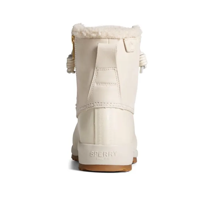 Sperry Boots Maritime Repel Teddy Trim Snow Boot Bone 8211 Women