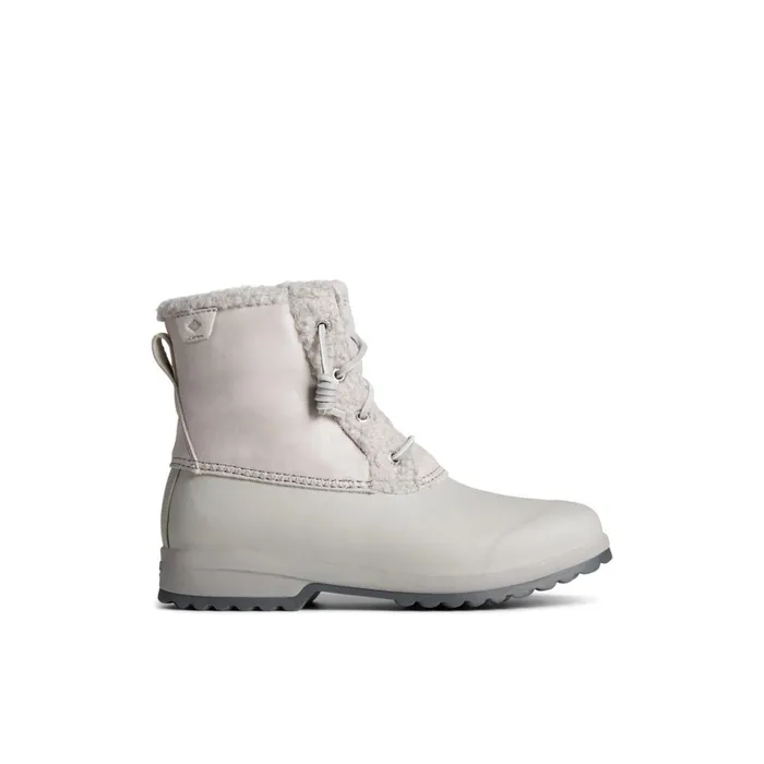 Sperry Boots Maritime Repel Teddy Trim Snow Boot Grey 8211 Women