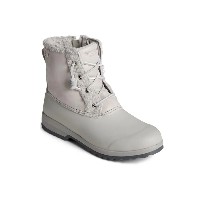 Sperry Boots Maritime Repel Teddy Trim Snow Boot Grey 8211 Women