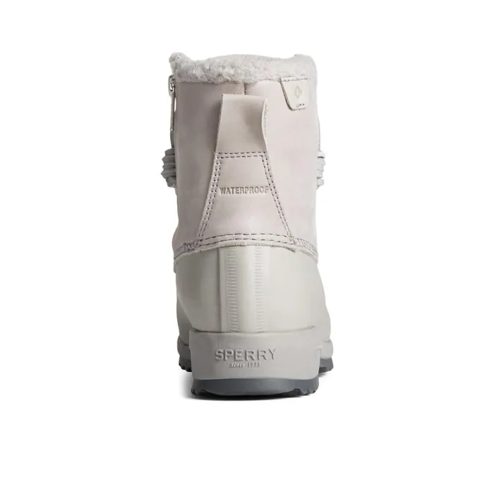 Sperry Boots Maritime Repel Teddy Trim Snow Boot Grey 8211 Women