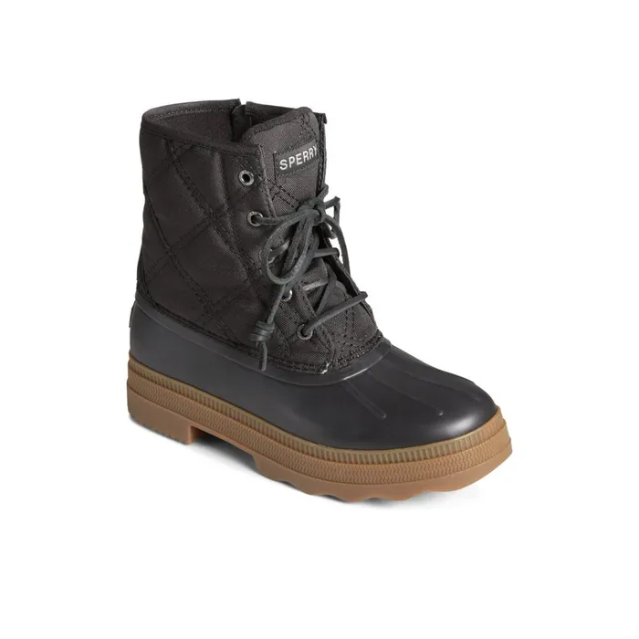 Sperry Boots Saltwater 20 Textile Duck Boot Black 8211 Women