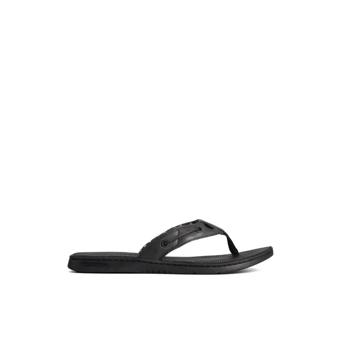 Sperry Sandals Seafish Leather Flip Flop Black 8211 Women