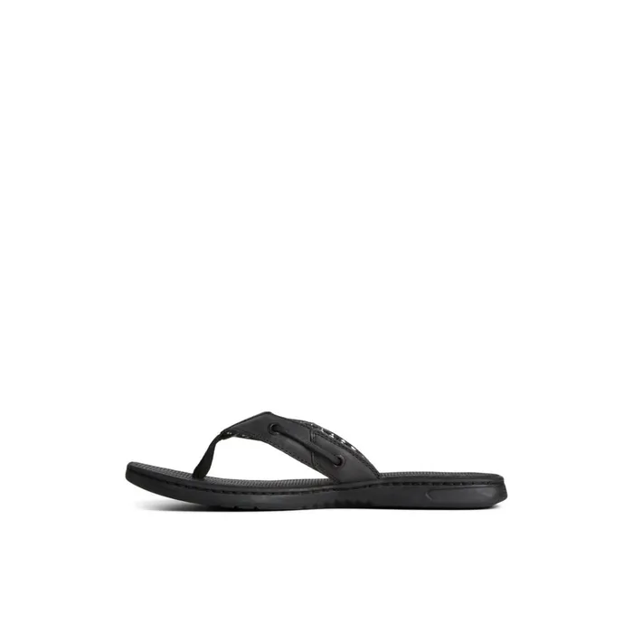 Sperry Sandals Seafish Leather Flip Flop Black 8211 Women