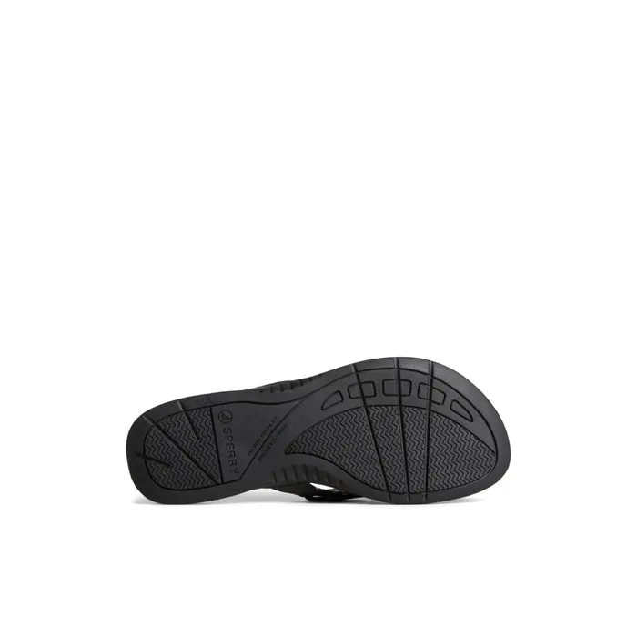 Sperry Sandals Seafish Leather Flip Flop Black 8211 Women