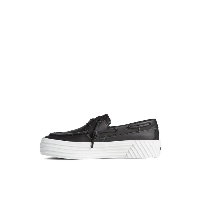 Sperry Sneakers Bahama 20 Leather Platform Sneaker Black 8211 Women