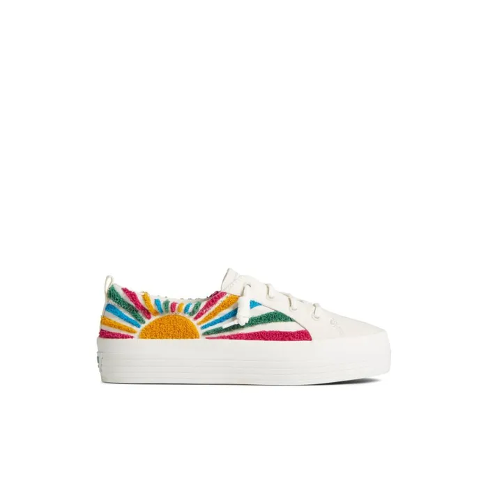Sperry Sneakers Crest Vibe Sun Platform Sneaker White Textile Woven 8211 Women