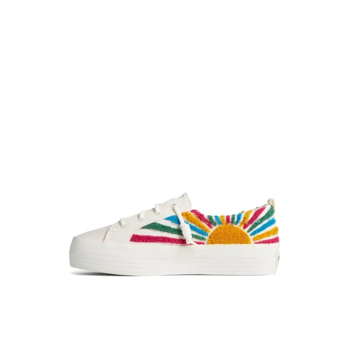 Sperry Sneakers Crest Vibe Sun Platform Sneaker White Textile Woven 8211 Women