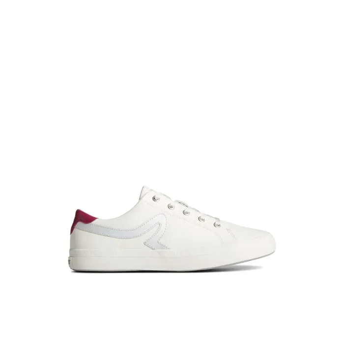 Sperry Sneakers Sandy Leather Metallic Sneaker White Leather Satin 8211 Women