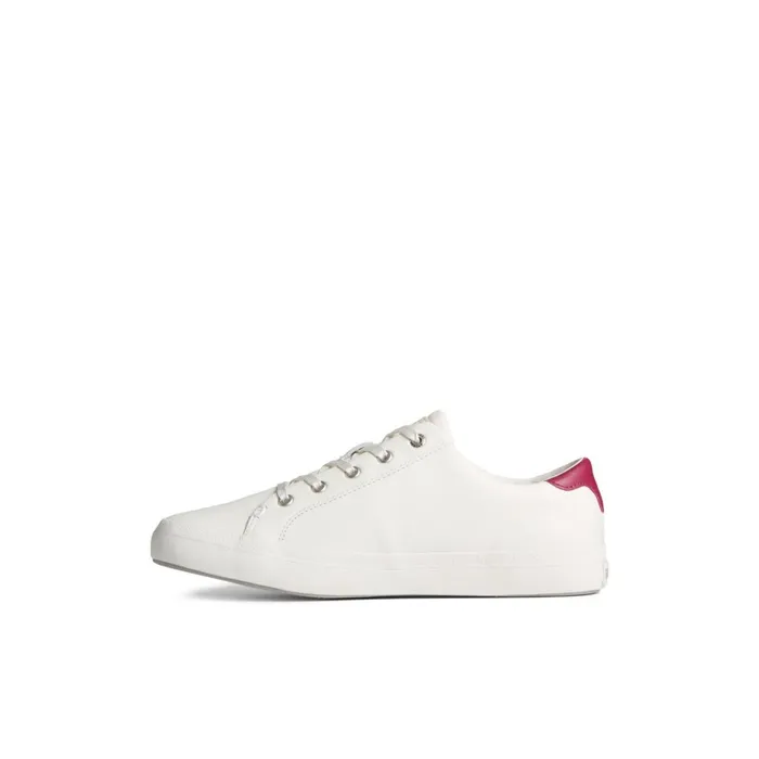 Sperry Sneakers Sandy Leather Metallic Sneaker White Leather Satin 8211 Women