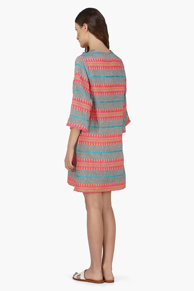 Starlette Yarn Dyed Stripe Short Dress Starlette Yarn Dyed Stripe Short Dress