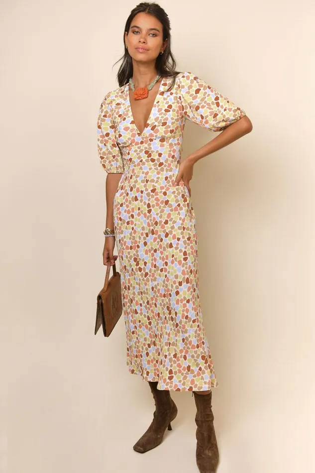 Steph Stone Multi Tulip Women RIXO Dresses Steph Stone Multi Tulip Women RIXO Dresses