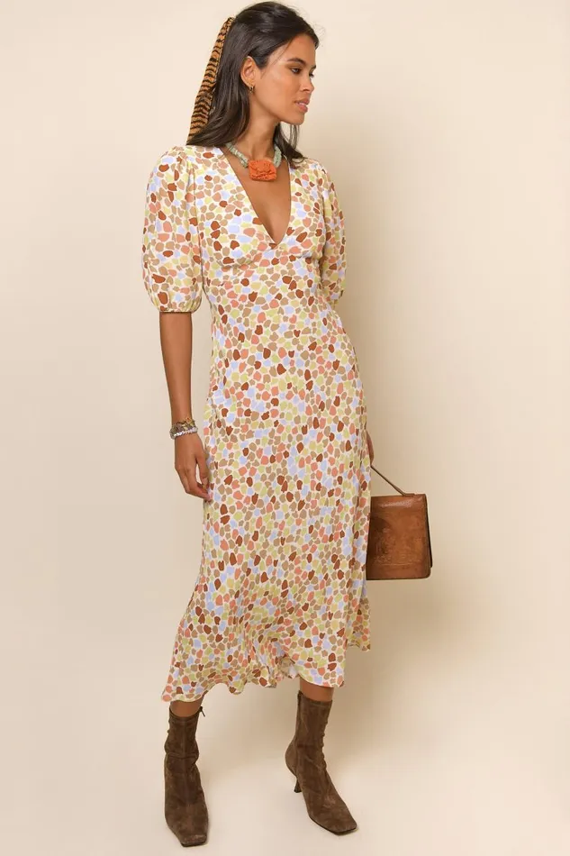 Steph Stone Multi Tulip Women RIXO Dresses Steph Stone Multi Tulip Women RIXO Dresses