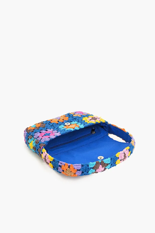 Stitch Please Blue Shoulder Bag Stitch Please Blue Shoulder Bag