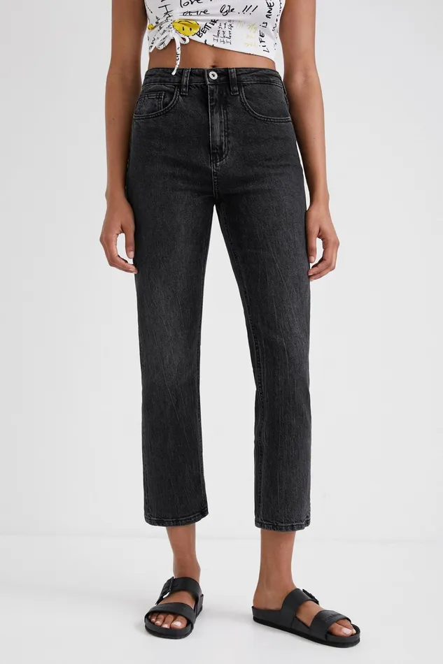 Straight Ankle Grazer Jeans Women Desigual Jeans