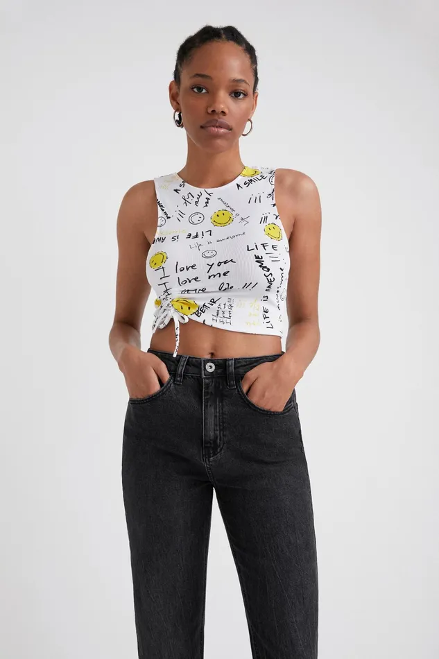 Straight Ankle Grazer Jeans Women Desigual Jeans