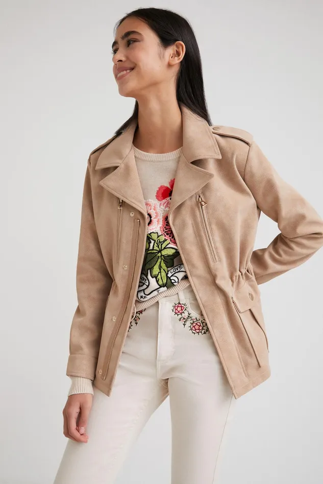 Straightcut Jacket With Pockets Women Desigual Jackets