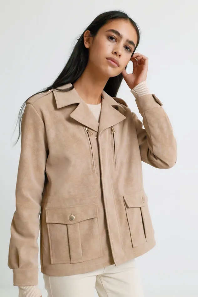 Straightcut Jacket With Pockets Women Desigual Jackets