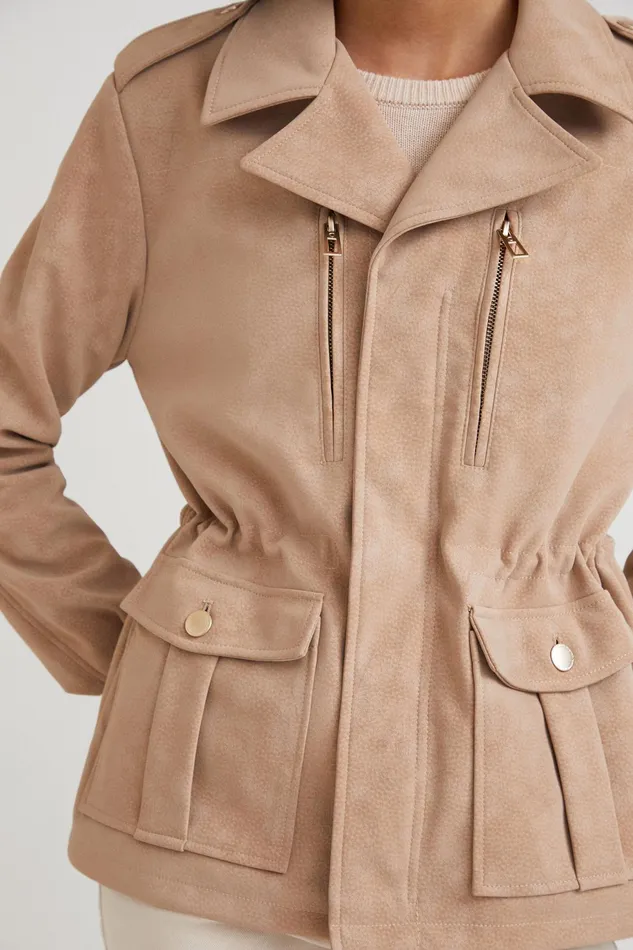 Straightcut Jacket With Pockets Women Desigual Jackets