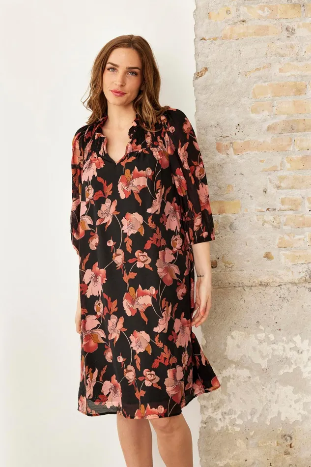 SUMMER DRESS 16218 999 Black 999 Women IN FRONT DRESSES
