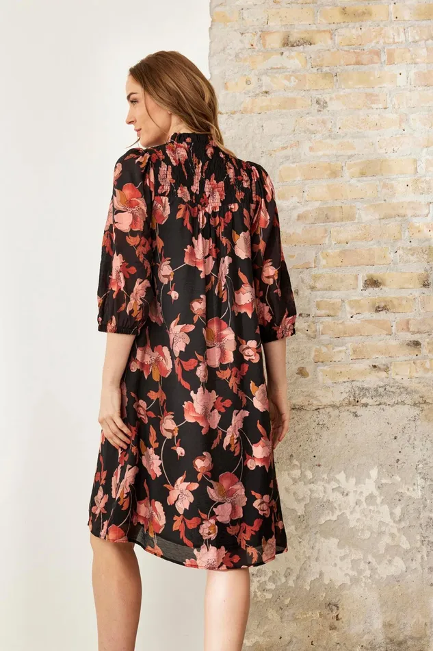 SUMMER DRESS 16218 999 Black 999 Women IN FRONT DRESSES